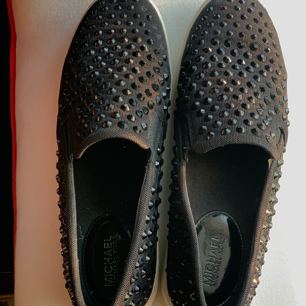 Studded Michael Kors loafer/slip on shoes